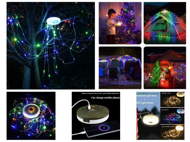 &u+ GUIRNALDAS EXTERIOR LAMPARA LED 1OM YH-828